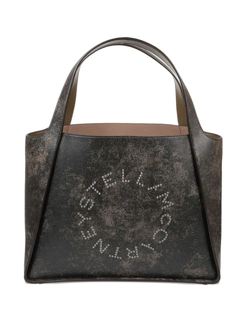 STELLA MC CARTNEY LOGO AGED TOTE BAG